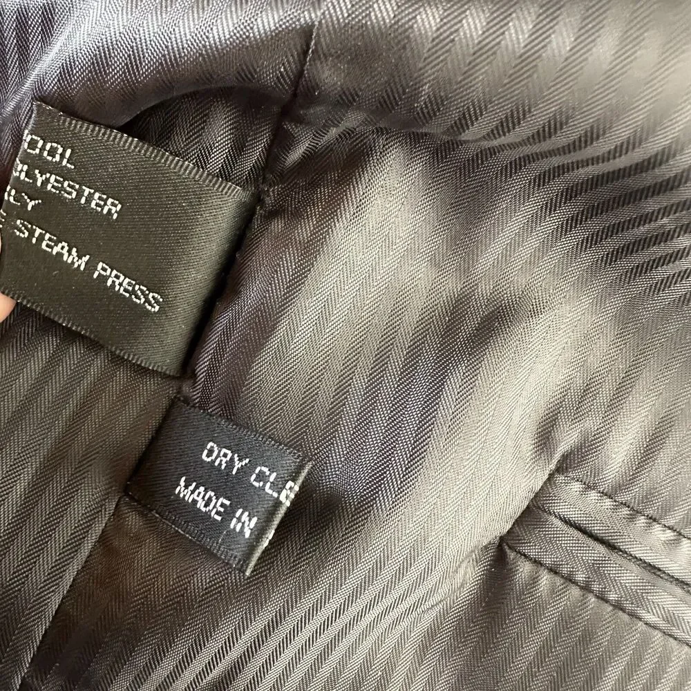 ferretti uomo mens size 44R gray wool blazer coat